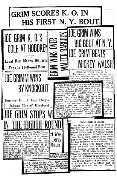 Newspaper clippings